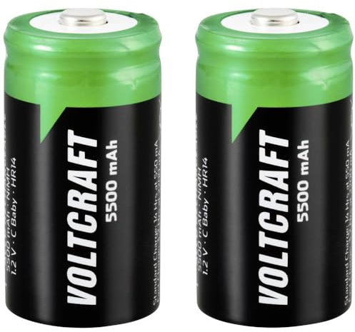 VOLTCRAFT HR14 Batteria ricaricabile 1/2 Torcia (C) NiMH 5500 mAh 1.2 V 2 pz.