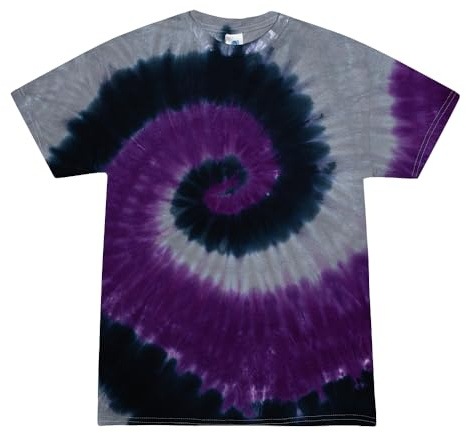 TICTEX Maglietta unisex batik by Colortone – magliette colorate per uomo e donna – Tie-Dye – abbigliamento hippie – maglietta neon in cotone S M L XL XXL 3XL 4XL 5XL, Magia, 3XL
