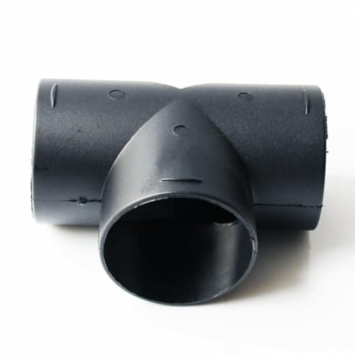 Connecteur de tuyau,Raccord de tuyau rond en forme de T en PVC résistant à la - Diviseur d'adaptateur de tuyau à 3 trous de 60 mm/75 mm avec matériau ignifuge