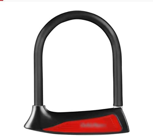 ESHINEDE Candado for bicicleta, candado for motocicleta, batería, candado for triciclo de dos ruedas, candado en forma de U, accesorios for bicicleta de montaña, equipo de equitación, candado en U