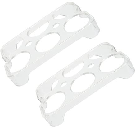 CONGARTENO Lot De 2 Plateaux Garde-œufs Pour Réfrigérateur En Plastique Pp Transparent, 6 Compartiments Pour Stockage Sécurisé Et Prévention Des Collisions, Porte-œufs Réutilisable Cuisine Et Voyage