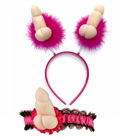 Ärtantennhårband med ärtor och strumpband för het brud på svensexan sexig pryl för vuxna 18+