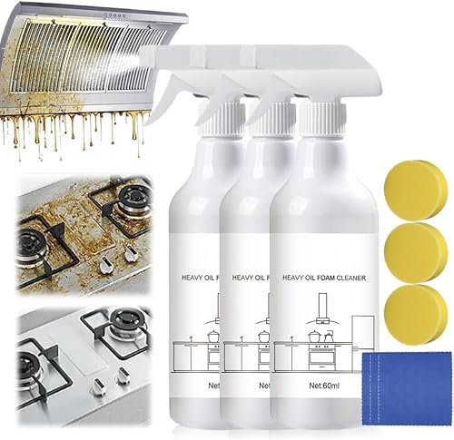 Foam Spray All Purpose Cleaner,Splash Foam Spray Splash Foam Spray Cleaner for Grease Kitchen,For Range Hoods, Ovens, Air Fryers, Stoves and More