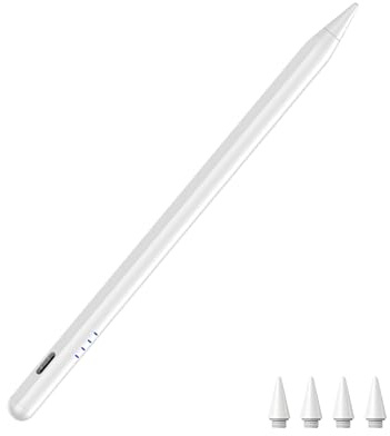 CMARS Penna per iPad Apple (2018-2026), ricarica rapida, rejection del palmo e sensibilità di inclinazione, compatibile con iPad 6/7/8/9/10/A16, Mini 5/6, Air 3/4/5/M2/M3/M4, Pro 1/2/3/4/5/6/M4/M5