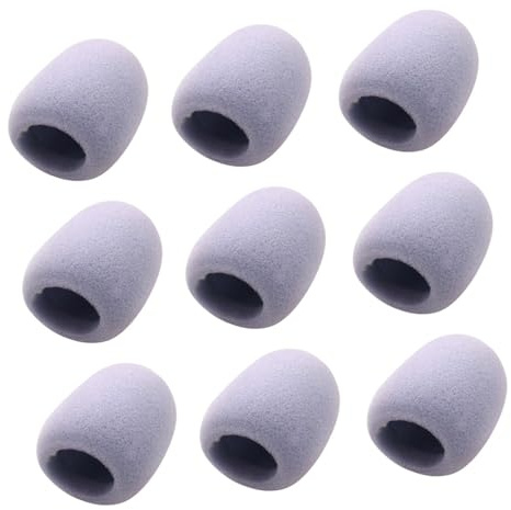 Warmhm 9pcs Eva Microphone Cover with Noise Reduction Windscreen for Microphone Protection in Conference Room or Dance Ball