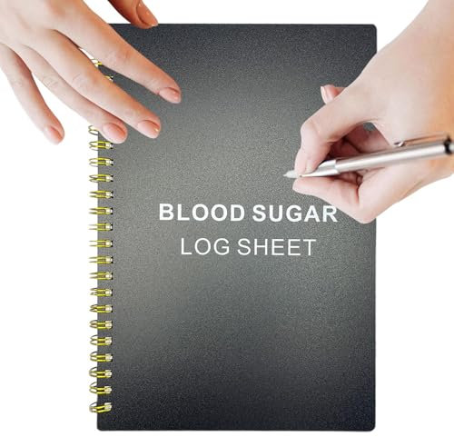 Teksome Registro De Niveles De Azúcar En Sangre - Cuaderno A5 Con 60 Páginas Para Control Diario - Organizador Para Gestión, Registros Médicos Y Planificación Dietética