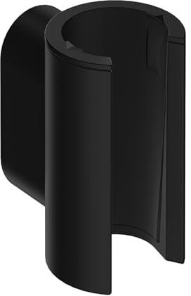 hansgrohe Porter Fine - Duschkopfhalterung, Duschhalterung für Brauseschläuche mit konischer Mutter, Handbrause Halterung, Mattschwarz, 28885670