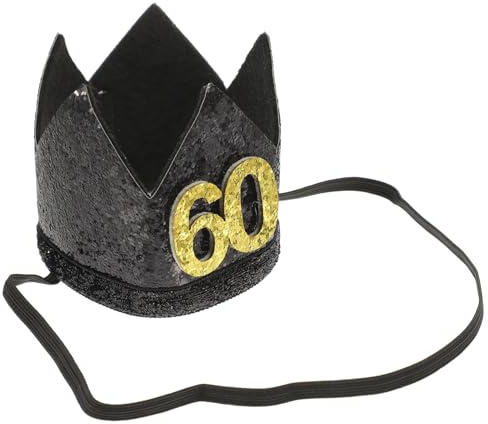 TOGEVAL Sombrero Fiesta y Dorada para Cumpleaños Gorro Decorativo Resistente para Adultos y Accesorio Cotillón para Fiestas Temáticas y Celebraciones