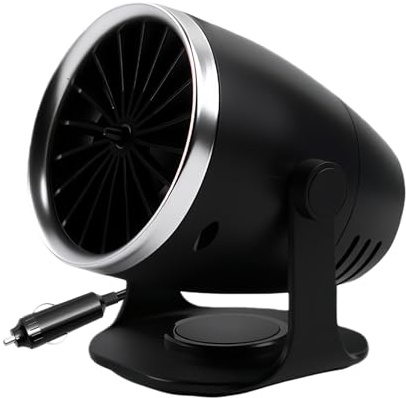 Chauffage de voiture – Ventilateur de dégivrage portable 100 W, souffleur d'air chaud à chauffage rapide, désembueur électrique compact pour pare-brise | Réglable hiver Auto camion RV SUV cabine burea