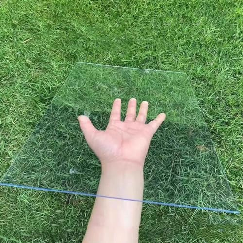 Lámina de Metraquilato Plástico, 1mm Policarbonato Placas Transparente para Invernadero, Techo de Metacrilato Plancha para Jardin Terraza Exterior(100x400cm)