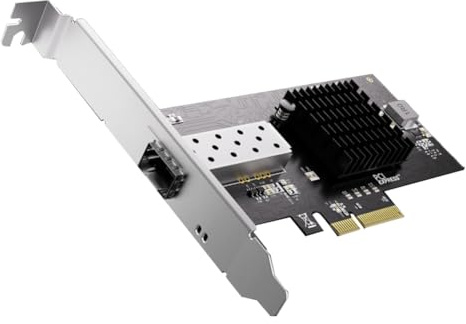 Uxsjakjsd SFP+ 10GB M. 2Pcie 4X pour Carte Réseau de Serveur de Bureau X520-da en Fibre Optique Puce 82599 pour Bureau