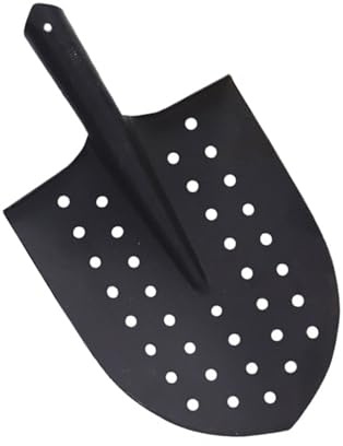 Strumento da giardino con design a perdita Vanga Vanga Testa Pala Telaio rinforzato per Raccolta Efficiente Raccolta Ghiaia Separazione Acciaio al carbonio Vanga Testa di vanga