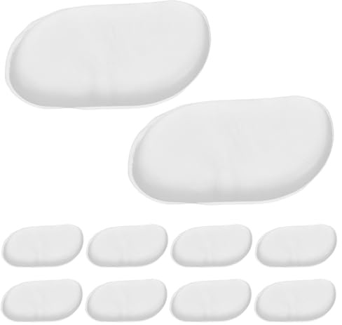 Ipetboom 12pezzi Piumino per Cipria Fissante in Silicone Piumino Cosmetico per Cipria Trasparente per Cuscino per Trucco per Fondotinta Cuscino Applicatore Cosmetico Lavabile Non