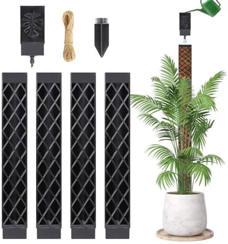 Moosstab für Monstera Rankhilfe, Moosstab Selbstbewässerung, 120cm Rankhilfe Pflanzstab Monstera, Kletterhilfe Mit Pflanzen Gießhilfe