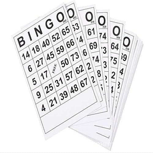 Yuelulala 60Pcs Bingo Game Cards Set Fun Different Cards for Family Fun and Intellectual Development Perfect for Parties (A276-60)