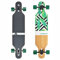 Apollo Longboard Flores, Twin-Tip Drop-Through Freeride Cruiser Board