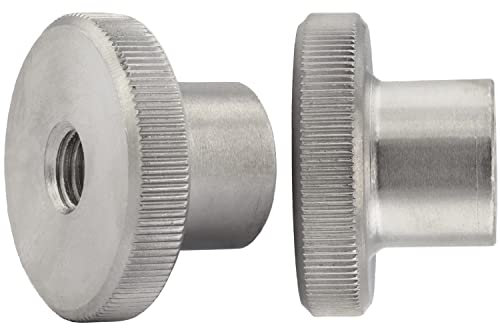 OPIOL QUALITY® Rändelmuttern DIN 466, hohe Form M4 aus Edelstahl A1 V1A (2 Stück) Rändelmutter Muttern Rändel Rand Mutter Rändel-Mutter mit gerändeltem Rand Rostfrei