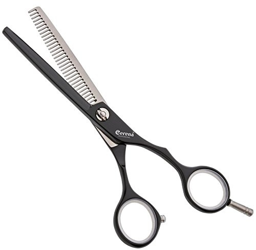 Cerena Effilierschere mit 27 Zähnen, 14 cm, Schwarz, 0,08 kg