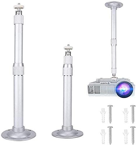 Supporto da soffitto per proiettore universale, staffa di sospensione per proiettore da parete regolabile, staffa di montaggio a parete per videoproiettore estendibile, per videocamera mini proiettore