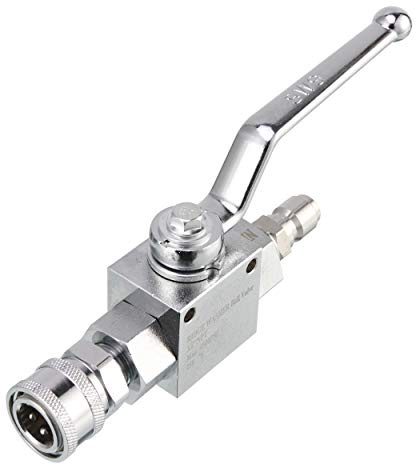 RIDGE WASHER Kit de válvula de bola de alta presión para manguera de lavado eléctrico, desconexión rápida de 3/8 pulgadas, 4500 PSI | Desconexión rápida de 3/8 pulgadas, 4500 PSI
