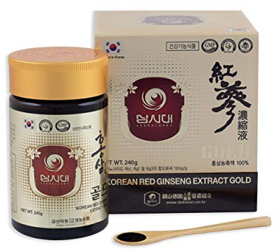 SAMSIDAE - Koreanischer Roter Ginseng Gold Extrakt mit Höchster Ginsenosid-Konzentration 13 mg/g - 6 Jahre Alte Wurzeln - Premium Qualität - 8-Monats-Vorrat - 240g