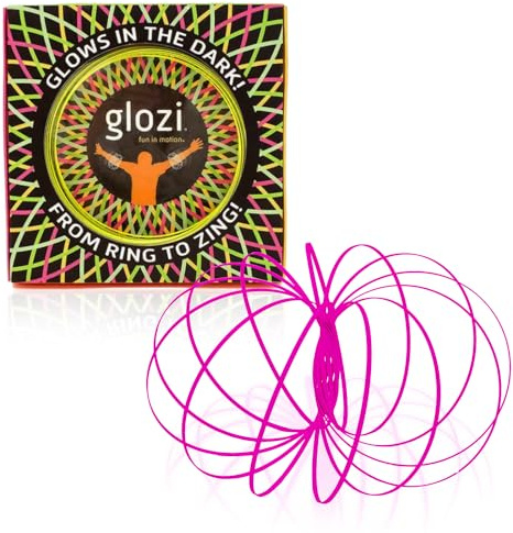 Mozi Glozi Anneau Géométrique Anti Stress Magic Flow – Jouet Enfants Facile à Utiliser - Anneau Cinétique 3D Slinky, Jouet pour Enfants et Adultes (Rose)