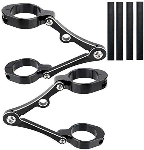 iSpchen Support De Phare De Moto 39-41 MM Support De Clignotant,Moto Phare Support De Montage Fourche Tête Lampe Support Tube Pince Kit