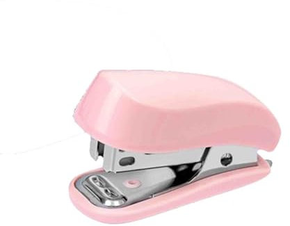 Tacker Büro Hefter Heftgerät 12 Blatt Klein Mini Mit Klammerentferner 640 Heftklammern 24/6 Tragbar Kann 12 Blatt A4-Papier Heften Geschenk (Pink,67x25x41mm)
