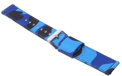 DEARMAMY Camouflage Nylon Uhrenarmband Armband Kompatibel Für Herren Uhrenarmbänder Mit Verstellbaren Löchern Und Nylonband