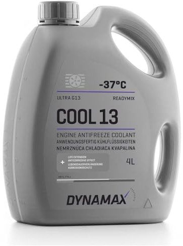 DYNAMAX Cool G13 Antifreeze Coolant READY MIX -37°, Light Red/Violet Colour (4L)