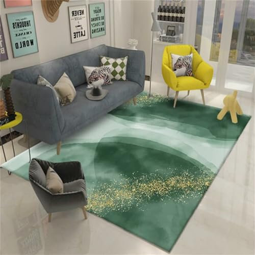 RUGMRZ Spiele Teppich Wohnzimmer Sofa Schlafzimmer Flur Innendekoration rutschfest Und Schmutzabweisend Kinderteppich Jungen Grün Baby Teppich Mädchen Teppich Auslegware Spiele Teppich Teppich Moder