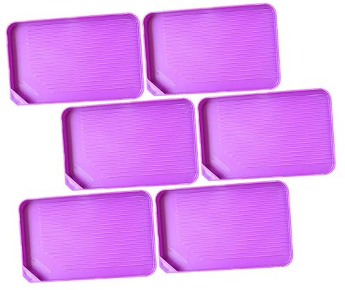 SEWACC 6pcs Plastic Diamond Sorting Tray Diamond Sorting Board Bead Containers for DIY Crafts and Jewelry Rhinestone Organization