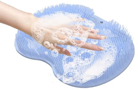 Duschmatta för duschfötter, halkfri baksida, 0,5 x 2,9 cm, snabbtorkande tandborste för fotvård, badrum, badkar, hotell, pool, ren, slät