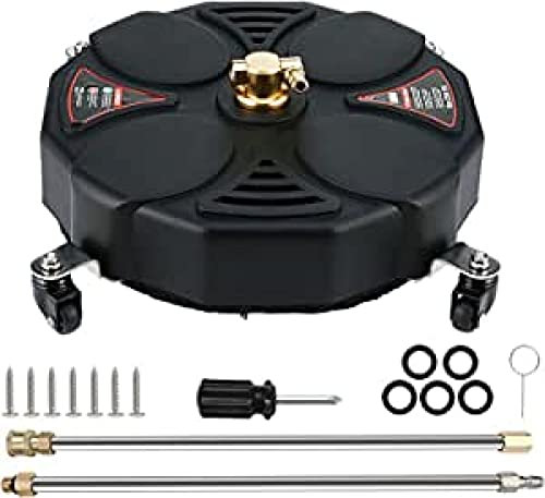 TRELVEX Nettoyeur Haute Pression de 13 Pouces avec Roues, 2 lances de Nettoyage et 2 Buses de Rechange, 3 600 psi