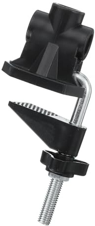 PATIKIL 0.47 Hole Dia. Desk Clamp, Universal C-Clamp Base with Adjustable Screw for Microphone Mic Arm Table Lamp Mount Holder, Black