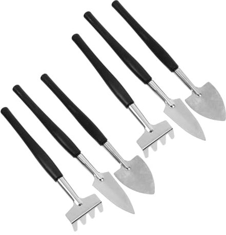 Milisten 2sets Strumenti Da Giardinaggio Mini Con Pala Rastrello e Badile Per Pianificazione e Di Piante Da Ed Esterno Per Bonsai e Succulente