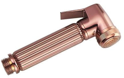 TYMYW Bidet Handbrause Edelstahl Sprühkopf G1/2 Wc Brause für Intimdusche für Die Intimhygiene Badezimmerreinigung Roségold