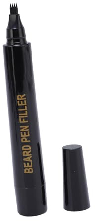 YUYTE Filler a Matita per Barba per Barba, Styling Barbiere per Uomini di Lunga Durata 1,5 Ml di Panna Facile Applicare Lavabile con Sapone (BLACK)