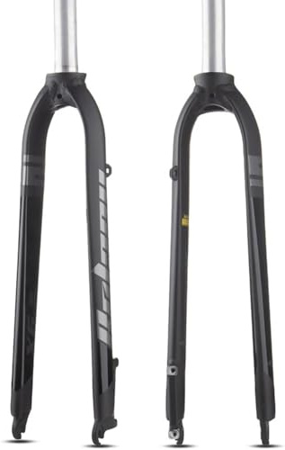 KUNYOS Fourche De Vélo 26In 27.5In 29In Vélos De Montagne Fourche Rigide 1-1/8 '' Tube Droit Vélo De Route Hard Fork Alloy Disc Brake Bikes Fourche Avant Dégagement Rapide 9 * 100Mm,Noir,27.5inch