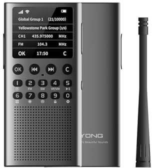 Choyong WT2 4G+WiFi Unlimited Range Rapid Walkie Talkies PoC Two Way Radio | 50,000+km Global Intercom and 406.1MHz-470Mz 5KM Intercom with Internet Radio and FM/SW/MW radio