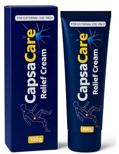 Capsacare Neu - ropathy Relief Cream | Pain Relief Cream with Cap - saicin, Arnica, Men - thol | Relieve Discomfort in Muscles and Joints | Pain Relief for Feet, Hand, Leg, and Waist 100g, Non-Greasy