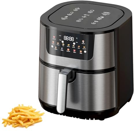 7-i-1 Air Fryer 15l, 2800w Halogenugn Med 7 Förinställda Menyer & Visuellt Fönster & Digital Pekskärm, 400°f Matlagning Multifunktionell Elektrisk Fritös För Kommersiella Hem A