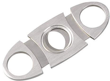 Vicloon Cortapuros de Bolsillo,Bolsillo Cortador De Puros,Herramienta para Cortar Puros,Bolsillo Cigar Cutter para Amantes de Los Puros (Plata)