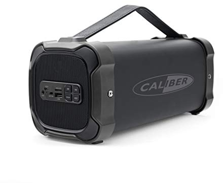 Caliber Haut Parleur Bluetooth - Enceinte sans Fil - AUX, USB et SD - Multiples possibilités de Connexion - Poignée Confortable - Noir - Autonomie 6h