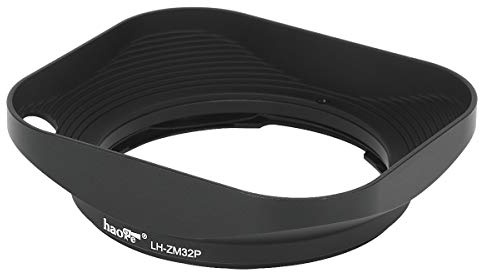 Haoge LH-ZM32P Gegenlichtblende mit Bajonettverschluss, Metall, rechteckig, für Carl Zeiss Distagon T 1,4/35, 35 mm, f1,4 ZM Voigtlander APO 50mm 35mm F2 VM Objektiv, hohles Design, Schwarz