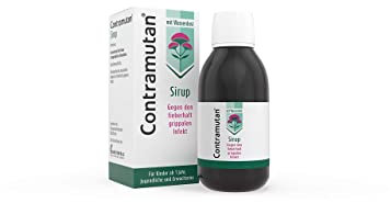 Contramutan Sirup gegen typische Erkältungssymptome wie Fieber, Schnupfen oder Kopf- und Gliederbeschwerden| Homöopathischer Erkältungssirup für Erwachsene und Kinder | 150 ml