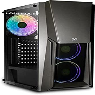 DROXIO Accesorios PC y Portátiles Marca Modelo Caja ATX Gaming Burner Crist TEMPLAD RGB