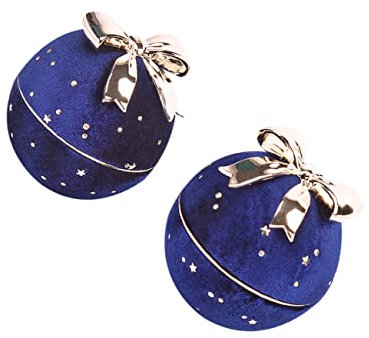 Cabilock 1stück Runde Ballförmige Schmuckbox Aus Corduroy Eleganter Ring Organizer Für Hochzeit Verlobung Und Besondere Anlässe Dekorative Aufbewahrung Für Frauen