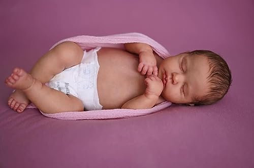 Anano Reborn Mädchen Babypuppe Wie Echtes Baby 20 Inch 50cm Lebensecht Reborn Baby Vollslikon Huggable Schlafende Neugeborene Baby Puppe Mit Silikon Vinyl Waschbare Körper