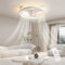 YUEEU Plafoniera LED Soffitto Ventilatore,40CM LED Lampadario Ventilatore da Soffitto Ventilatore Silenzioso Dimmerabile Plafoniera con Ventilatore Telecomando,Bianca Lampada Soggiorno